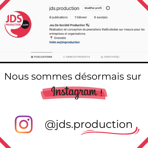 JDS Production est sur Instagram !